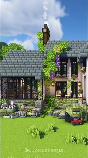 Building a cottage in Minecraft with some textures and CIT (Java Edition)