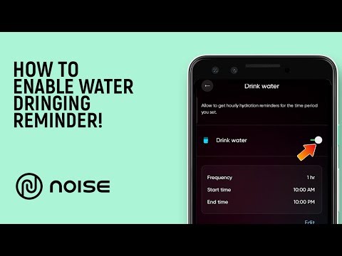How to Enable Water Drinking Reminder on Noise Smartwatch [easy]