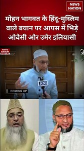 Mohan Bhagwat US Speech: मोहन भागवत के Hindu-Muslim वाले बयान पर आपस में भिड़े Owaisi |Umer Ilyasi