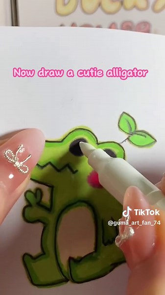 Alligator Art Tutorial Without the Letter R