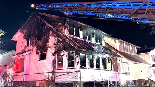 Firefighter falls through floor battling vacant home fire on Lexington Avenue