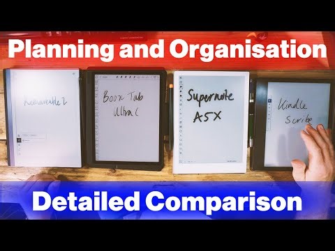Planning and Organisation on E-Ink Tablets - Detailed Comparison
