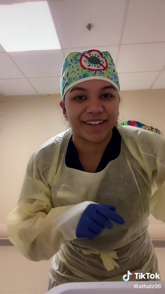 Putting on PPE for Nursing on a COVID Unit