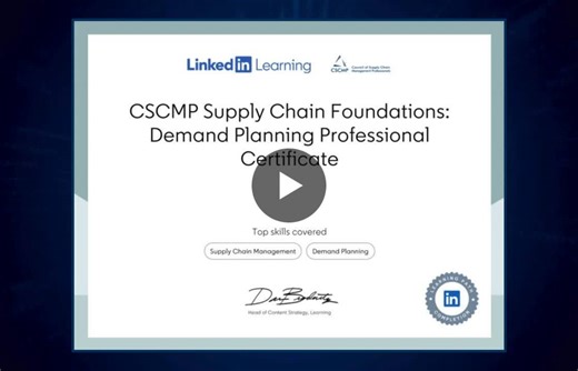🎉 Huge congratulations from the entire community to this global cohort of learners who have successfully completed CSCMP Supply Chain Foundations: Demand Planning Professional Certificate on… | CSCMP Supply Chain Foundations: Demand Planning Professional Certificate