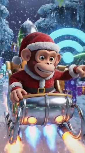 Crazy Santa Monkey Tech 🎅🐵 | Why the Internet Never Sleeps