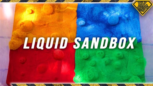 Liquid sand swim experiment: What happens when you dive in?