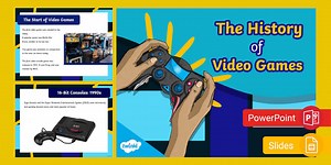 The History of Video Games PowerPoint & Google Slides for 3rd-5th Grade