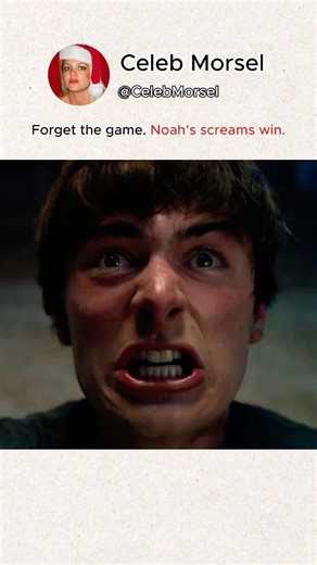 But Noah’s screams are the best part. #StrangerThings #NoahSchnapp #Netflix