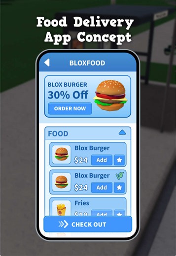 Bloxburg Food Delivery App Concept — Bloxburg Update Idea