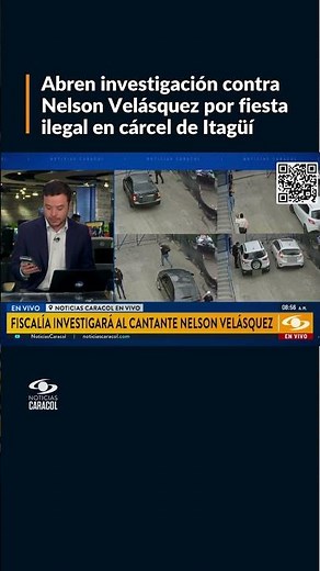 Abren investigación contra cantante Nelson Velásquez por fiesta ilegal en cárcel de Itagüí