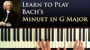 Learn to Play: Bach's Minuet in G Major (Beginner Piano Lesson) Chords - ChordU