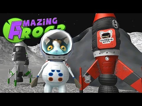 Saving Space Cats and Exploring UFOs! - Let's Play The Amazing Frog Gameplay- Swindon Space Program