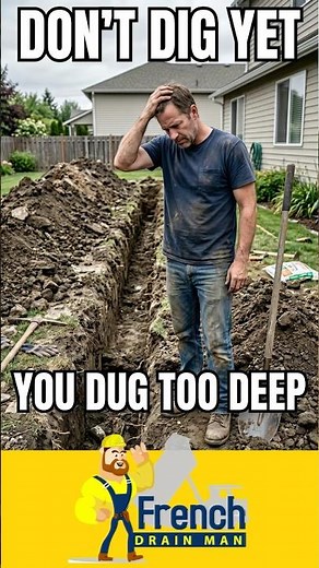 Before You Dig Your Drain Trench Watch This