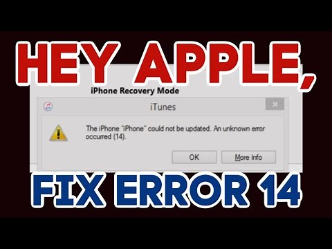 iTunes Error 14 and Data Recovery---Let Apple Hear You!