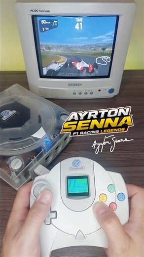 Ayrton Senna para DREAMCAST 🏎🏁🇧🇷 #dreamcast #ayrtonsenna #formula1 #retro #f1 #senna
