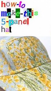 Sewing a Hat from Scratch — Free Pattern in Bio 🧢