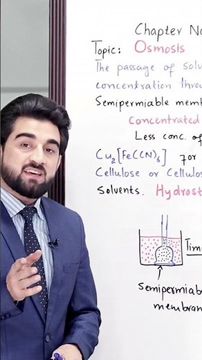 PGC Lectures-Inter Part 1-KPK Board-Chemistry-Chapter 10 - Osmosis