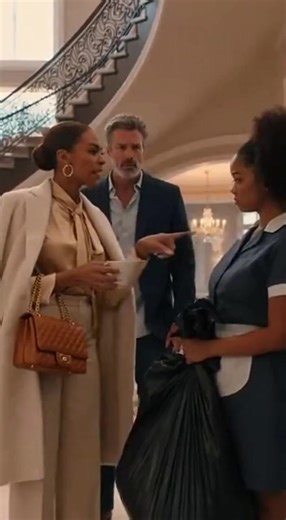 The millionaire caught his girlfriend humiliating the housekeeper… and what she did next left everyone speechless. The evening seemed calm on the porch of the mansion until Vanessa’s sharp laugh cut through the quiet. In front of everyone, she pointed at Rose, the cleaning lady who was carrying a huge trash bag on her back, and said coldly, “Your worth is inside that bag.” The silence that followed was so heavy it felt like the air stopped moving. Rose’s eyes filled with helpless tears, but she 