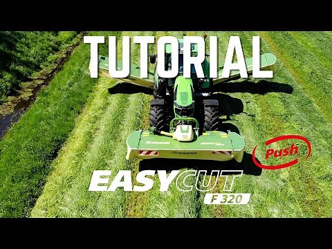 Das Frontmähwerk im Feld richtig einstellen / Tutorial / KRONE EasyCut F 320 Push