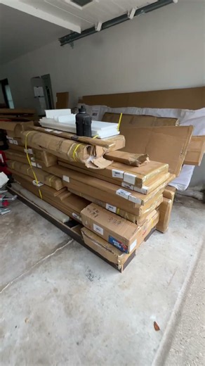 Installing white oak media cabinets LED glass shelves #diy #cabinets #mediacabi #entertainmentunit