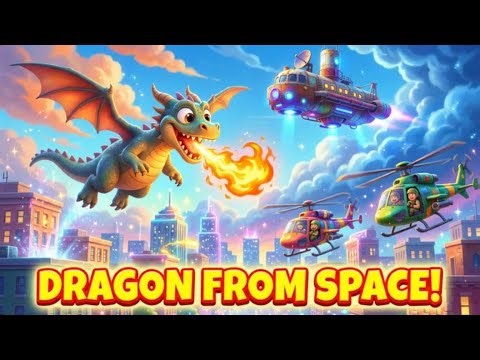 Dragon returns from space🐉🚀 | Epic Alien Adventure for Kids