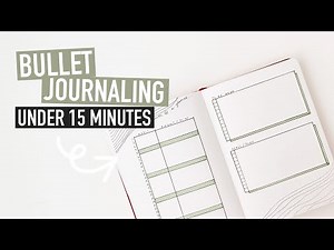 Bullet Journaling UNDER 15 MINUTES | easy minimal spreads