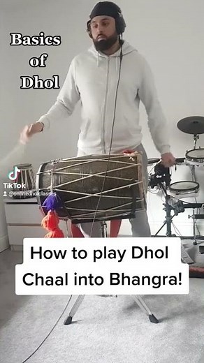 Basics of Dhol Chaal into Bhangra