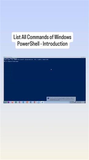 Tech Solutions on Instagram: "List All Commands of Windows PowerShell - Introduction"