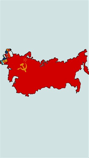 “The Fall of the Soviet Union (1989–1991)" #history #europe #geography #geopolitics #shorts #map