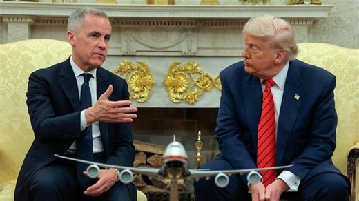 Trump meets with newly-elected Canadian PM Mark Carney, Carney says Canada is not for sale