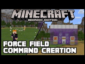MINECRAFT BEDROCK || FORCE FIELD || MCPE COMMAND CREATION