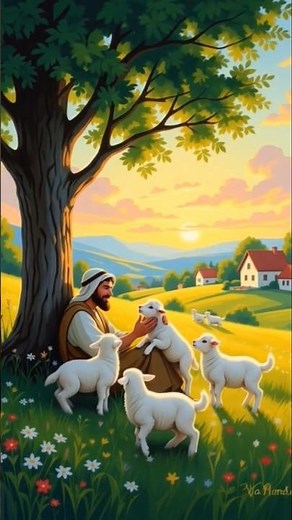 A Peaceful Pastoral Animation | Watch the Sheep Roam in This Beautiful Scene