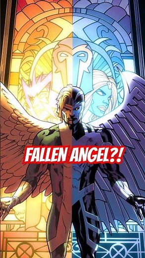 X-Men’s Fallen Angel?! 😇🔥 How Angel Became Archangel! #marvel #angel #comics #shorts