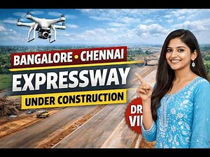 Live Bangalore Chennai Expressway Under Construction Drone Video