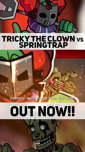 TRICKY VS SPRINGTRAP RAP BATTLE #rapbattle #fnaf #fnafmovie #madnesscombat #springtrap