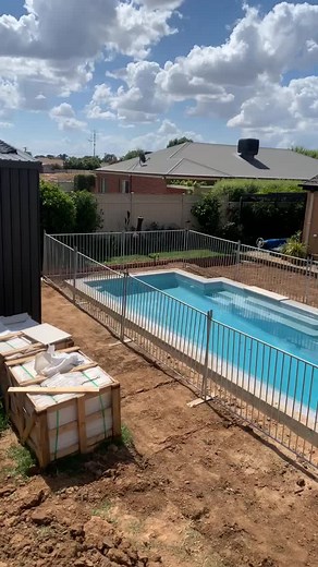 Pool surrounds complete #concrete #flextool #fyp #bcc #concking #trowelingconcrete #pools #summer