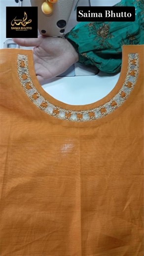 Simple Neck Design Cutting Stitching Lace Neck Design Easy Method #shorts#youtubeshorts #sewinghacks