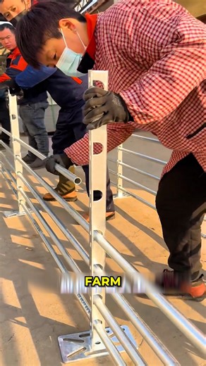 Iron Fence Setup. #FarmTechnology #LivestockManagement | Exclusive Car Spa Detailing