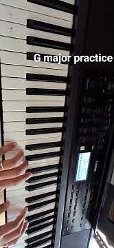 How to play an electric keyboard. 1. Start from the basic. 2. Practice :) #G Major with both hands