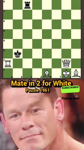 White has a forced mate in 2 #chess #shorts #checkmate