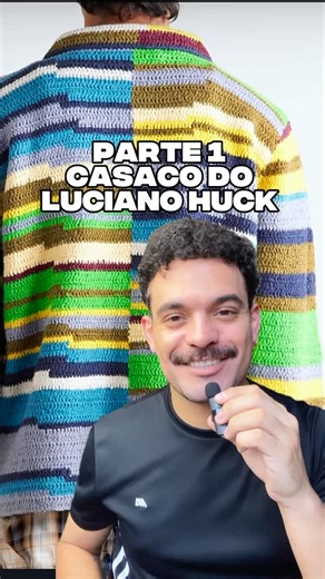 Rodrigo Morais | PARTE 1 - CASACO DO LUCIANO HUCK Fio Natural 6 cabos da @linhascorrente Agulha 3,5 mm Cores:00361, 00891, 00144, 00047, 00051, 00098,... | Instagram