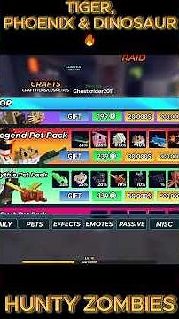 Legendary, Mythic AND P’Fresh Pet Pack?! | Hunty Zombie #roblox #huntyzombies