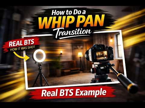 How to Do a Whip Pan Transition | Real BTS Example | IIT Guwahati