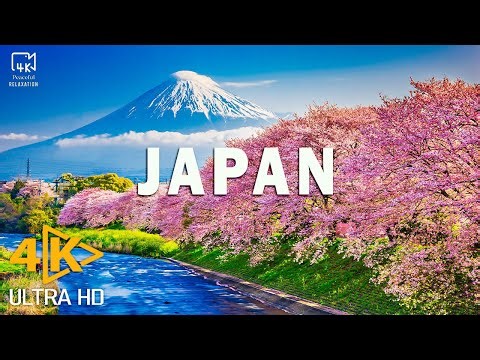 FLYING OVER JAPAN (4K UHD) - Amazing Beautiful Nature Scenery with Relaxing Music | 4K VIDEO UHD