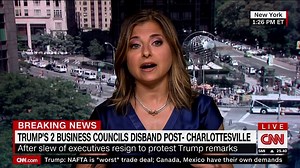 36K views · 157 reactions | President Trump's two business advisory groups have fallen apart in the wake of his remarks on Charlottesville. | CNN Business | Facebook