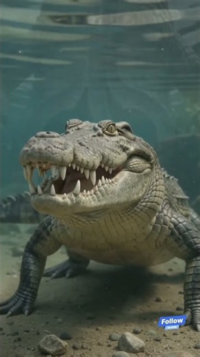 मगरमच्छ पानी के अंदर कैसे डूबते हैं? 🐊 | Crocodile Stone Digestion Secret Explained in Hindi #shorts