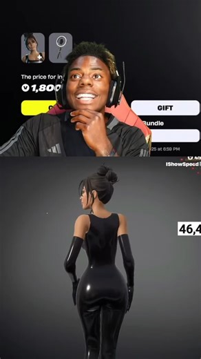 ISHOWSPEED REACTS TO KIM KARDASHIAN IN FORTNITE #ishowspeed #speed #reaction #gaming #fortnite