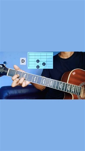Easy D Major Chord Lesson For Beginners 🎸 #shorts
