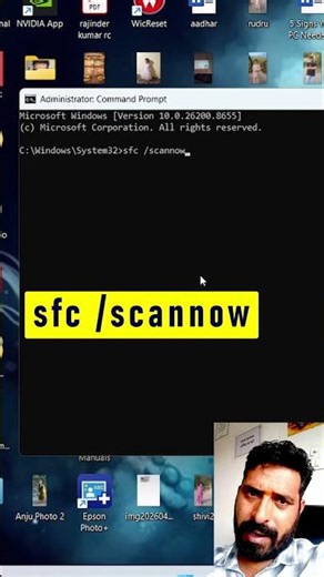SFC Scannow Command Corrupted Windows Files Ko 1 CMD Se Fix Karo 🛠️ #shorts