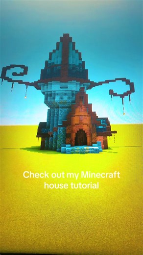 Minecraft Dark Fantasy Tower Tutorial #mimecraft #minecrafttutorial #minecraftbuilding #fyp #gamergirl